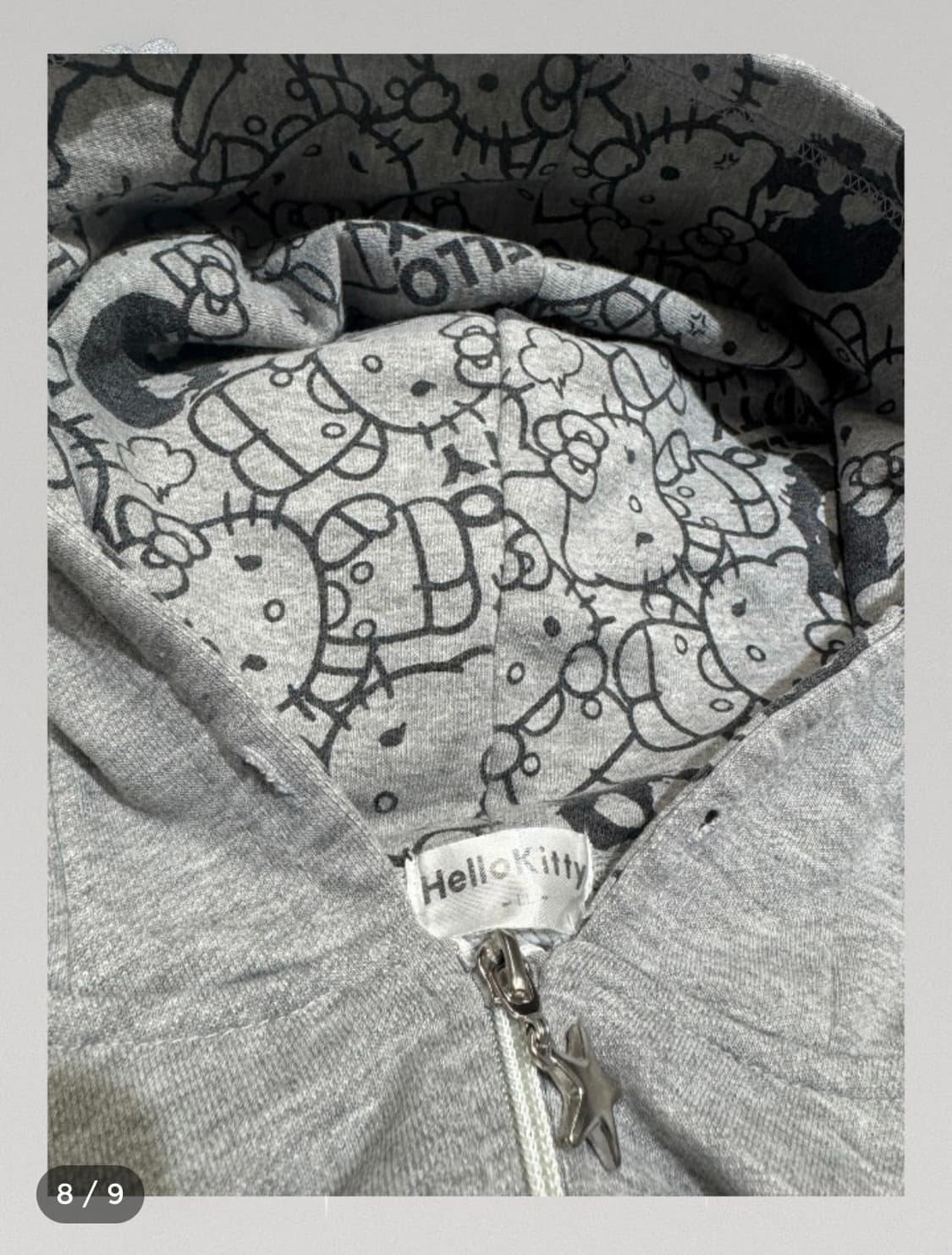 해골 키티 후드집업 상품이미지3