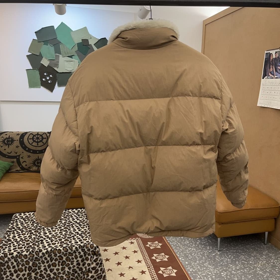 NFL 파일론 유니크 캐주얼 폭닥 리버시블 후리스 패딩 M C09346 상품이미지7