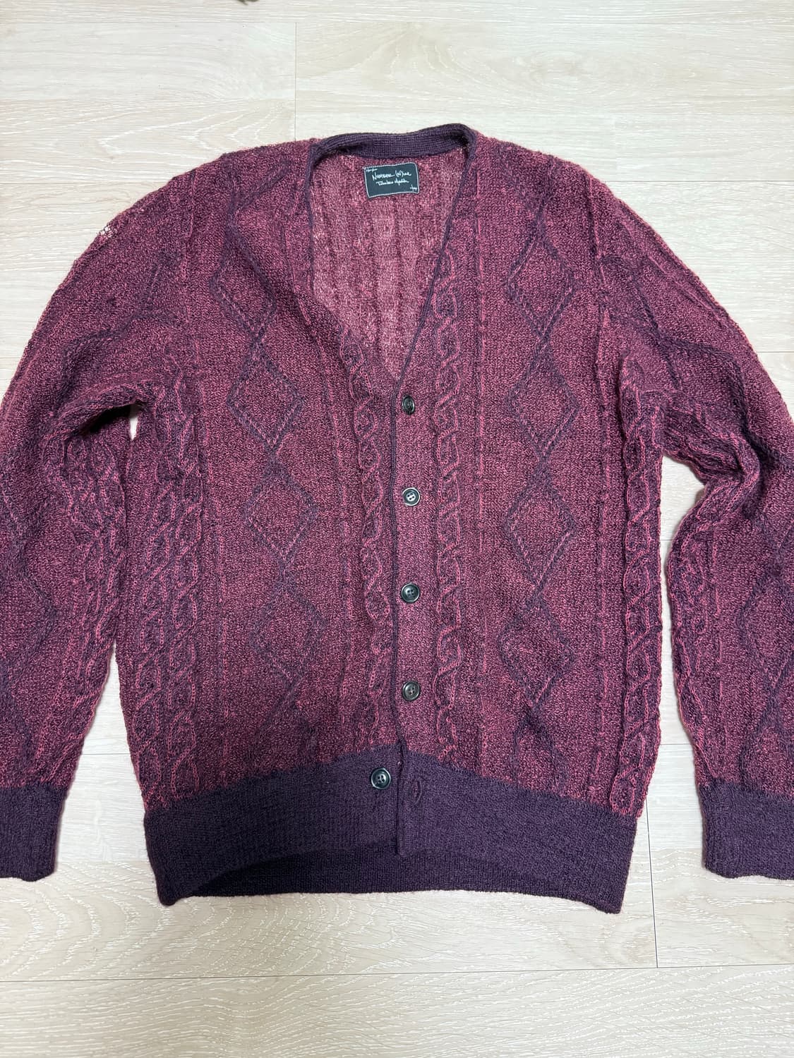 넘버나인 03aw 모헤어 가디건 상품이미지5