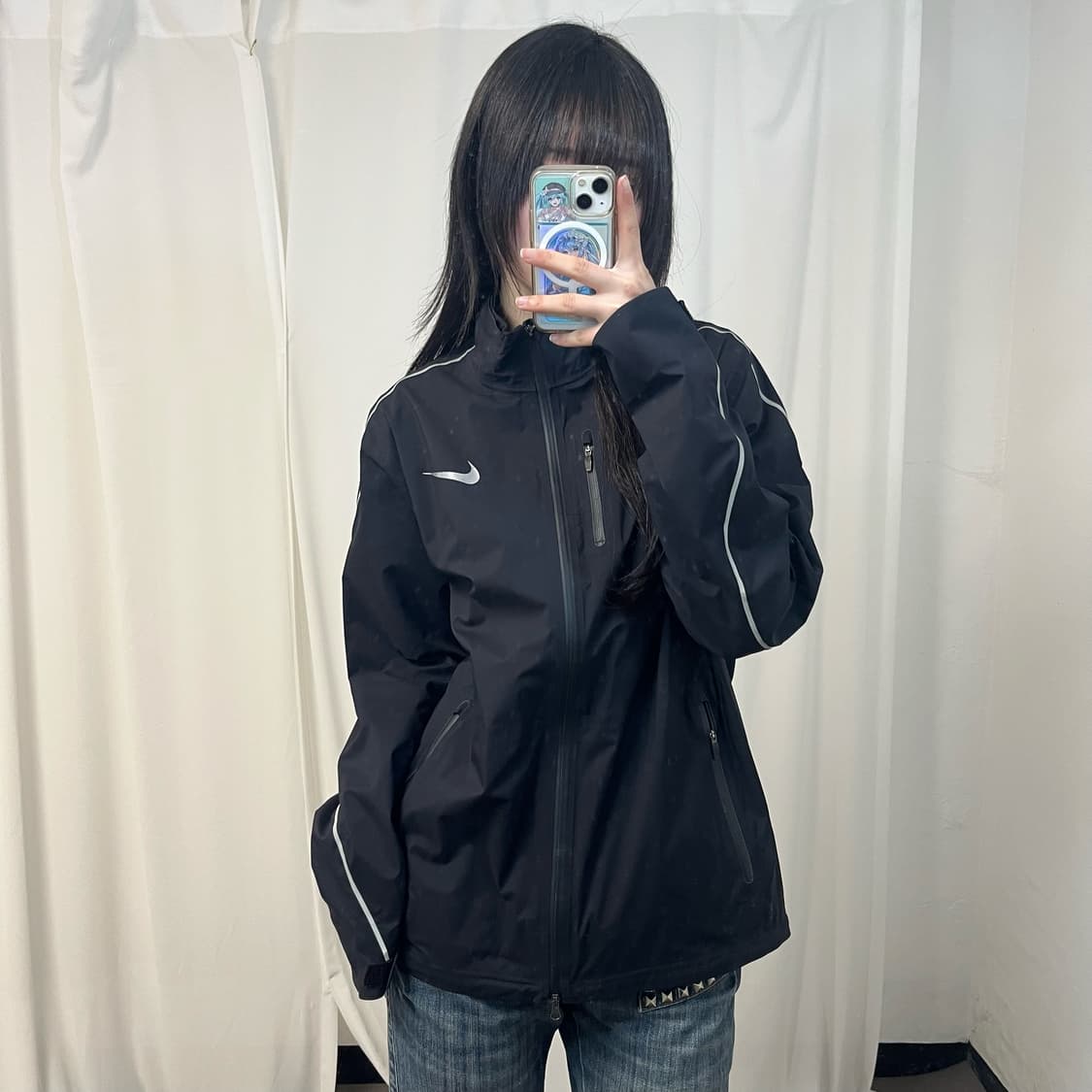 Nike taping high-neck windbreaker 상품이미지1