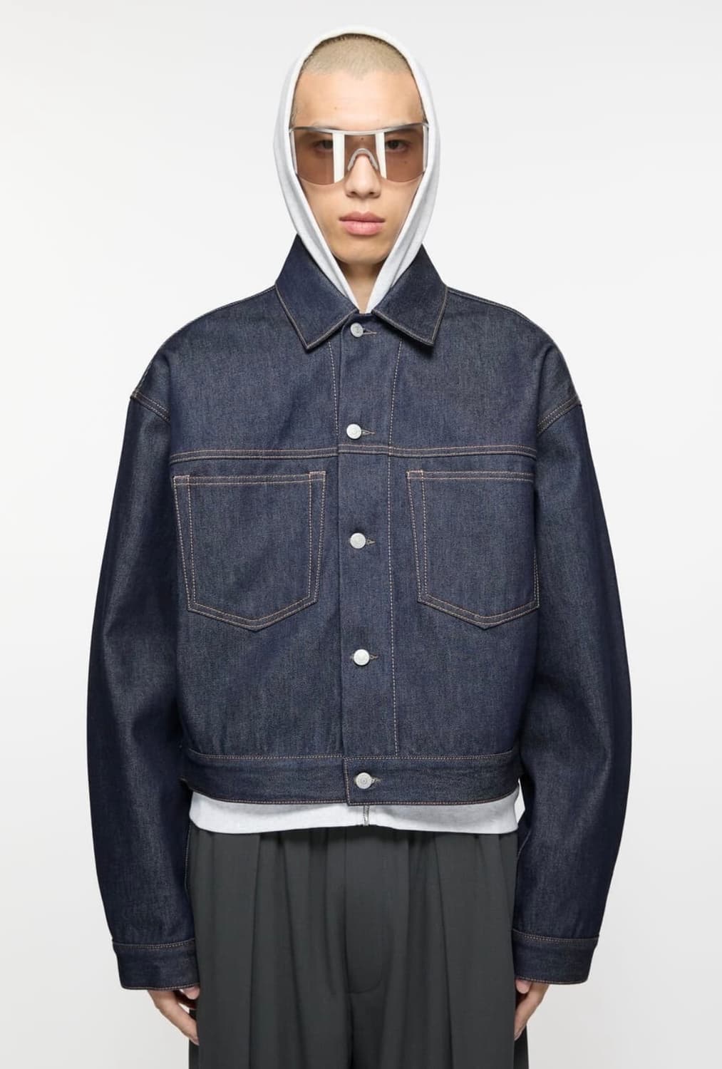 아크네 박시핏 데님 자켓 인디고 상품이미지1