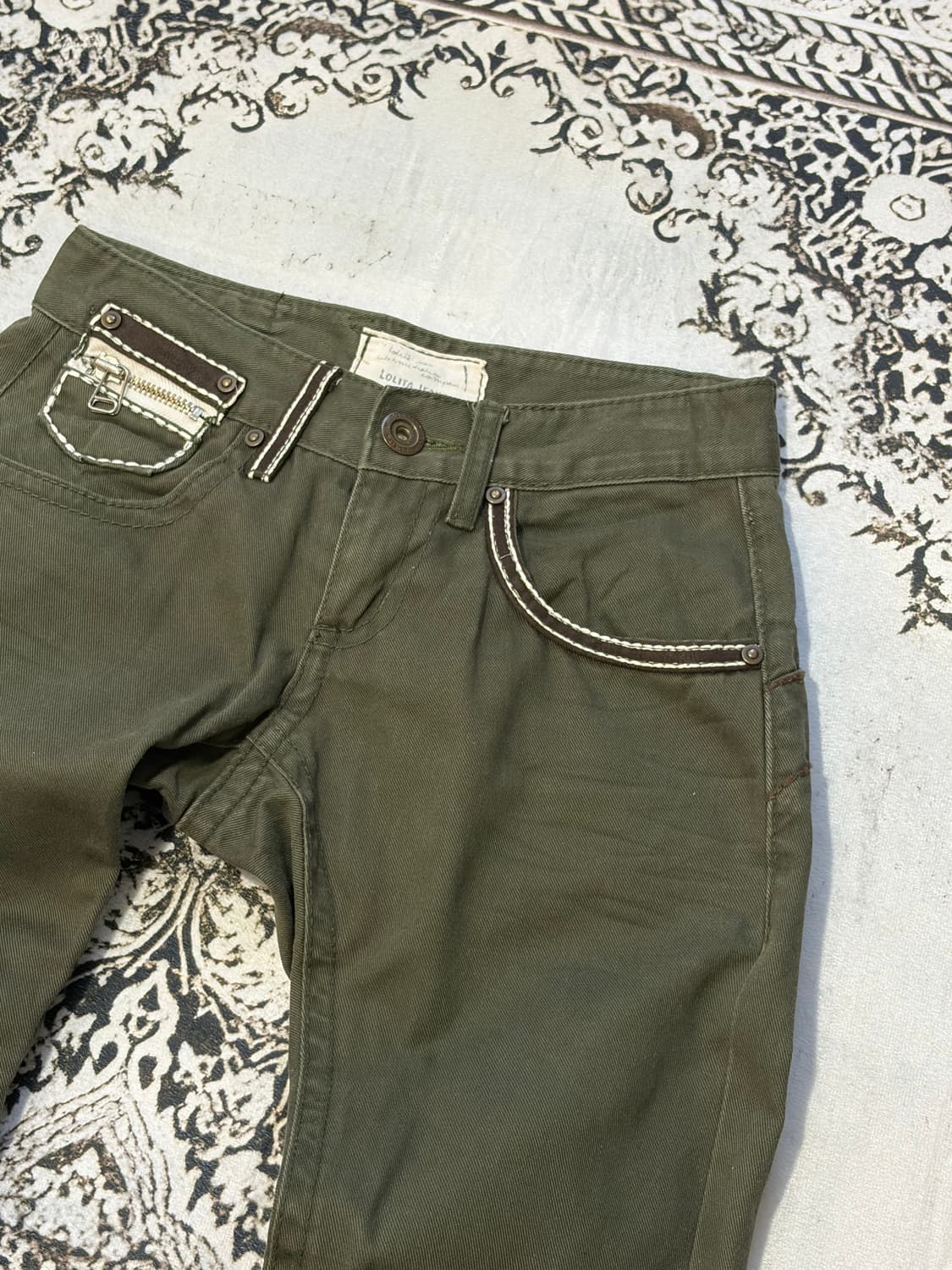 Y2K LOLITA JEANS back buckle pants 상품이미지10