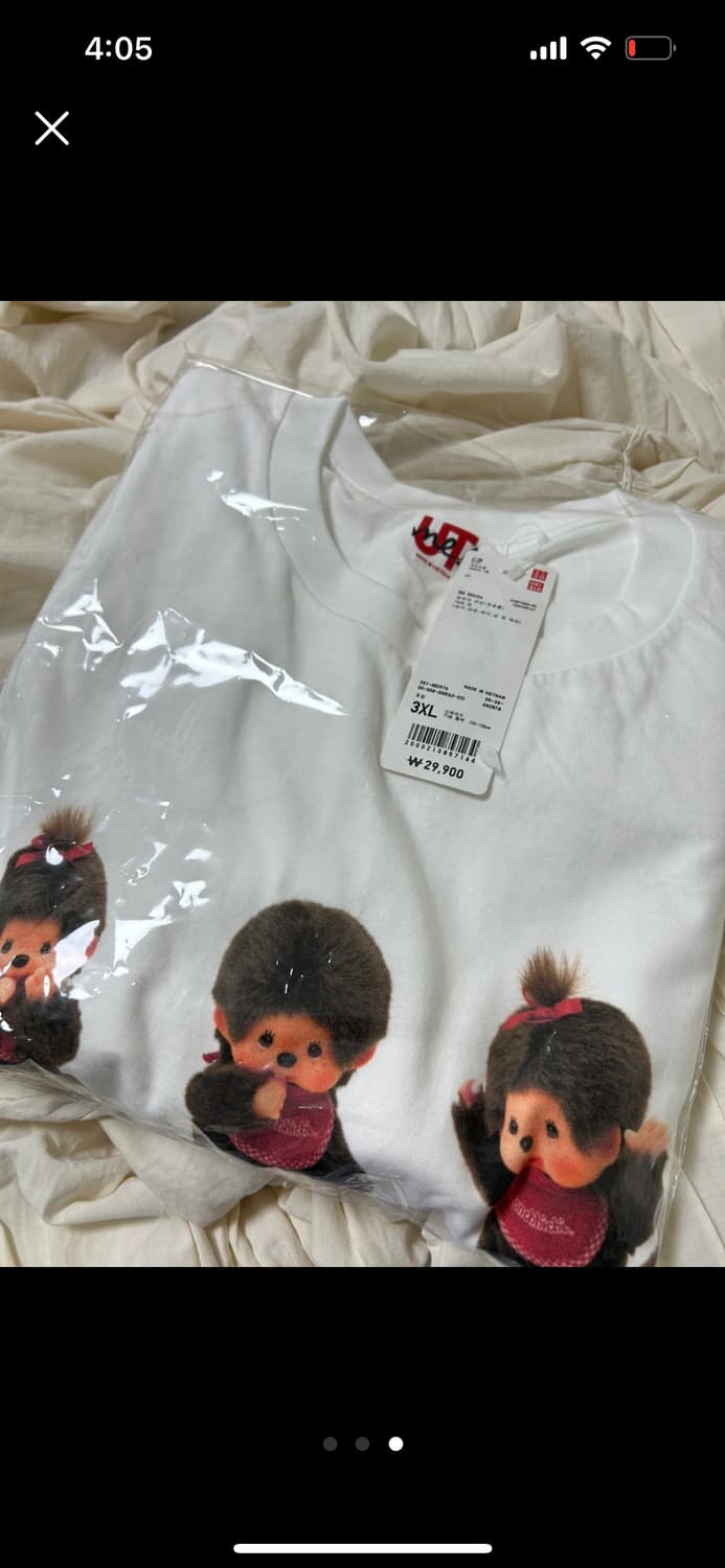 유니클로 몬치치 커스텀 티셔츠 3XL 상품이미지1