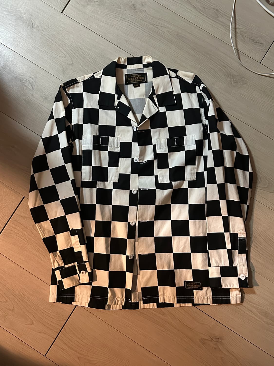 네이버후드 체커보드 셔츠 상품이미지1