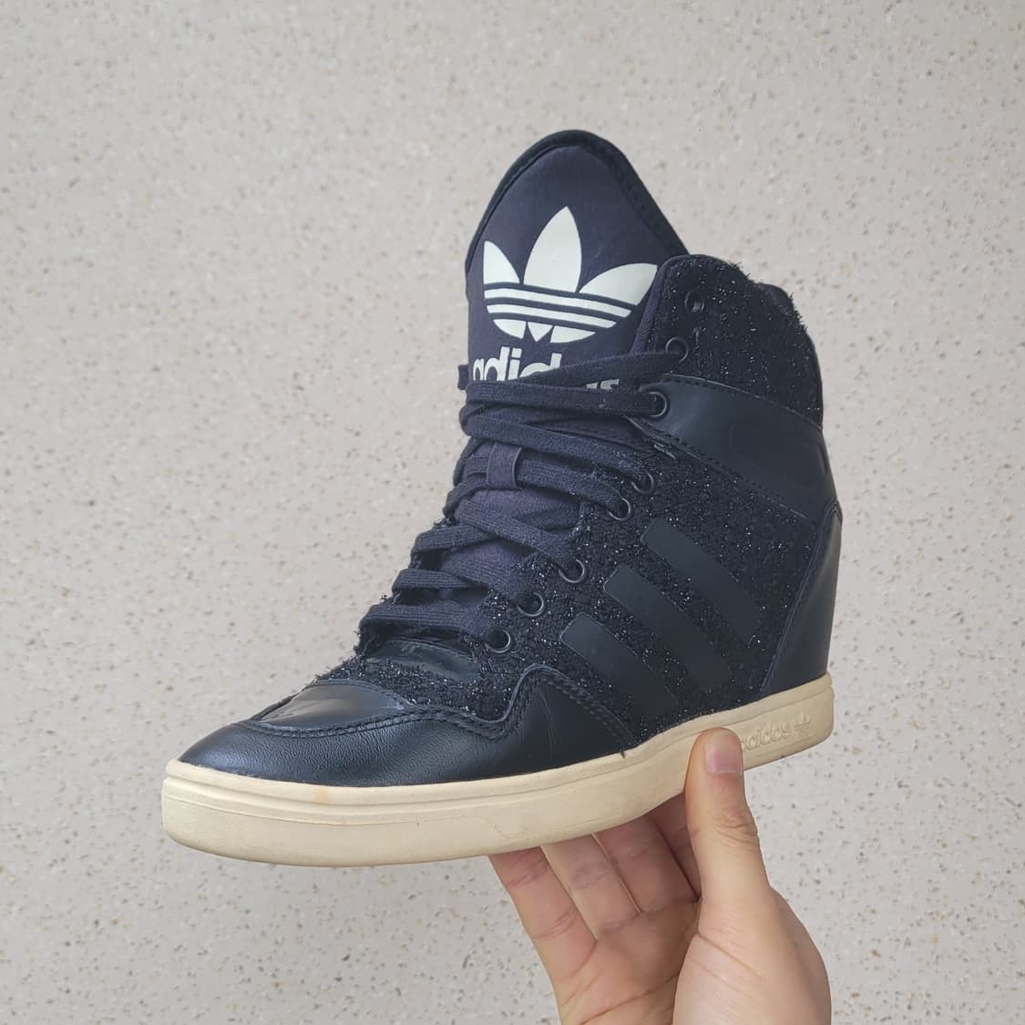 아디다스 하이탑 웨지힐 블랙 225 상품이미지2