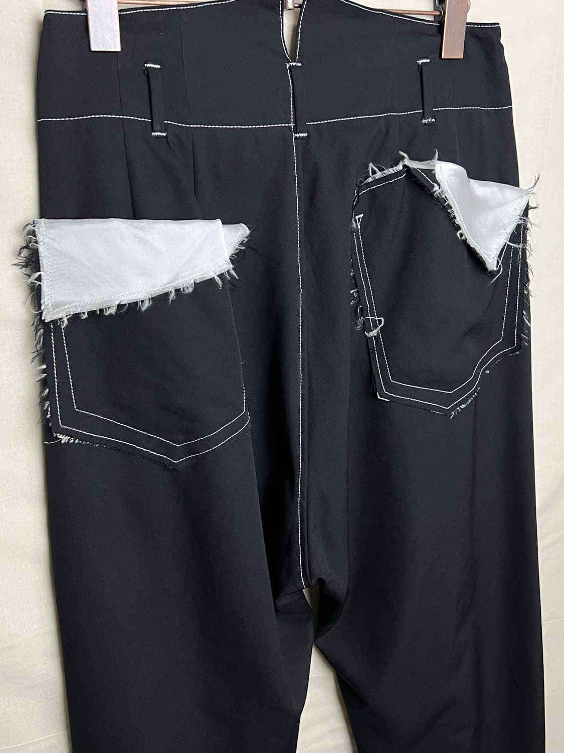 SULVAM 설밤 하이웨스트 스티치 스트레이트 팬츠 상품이미지3