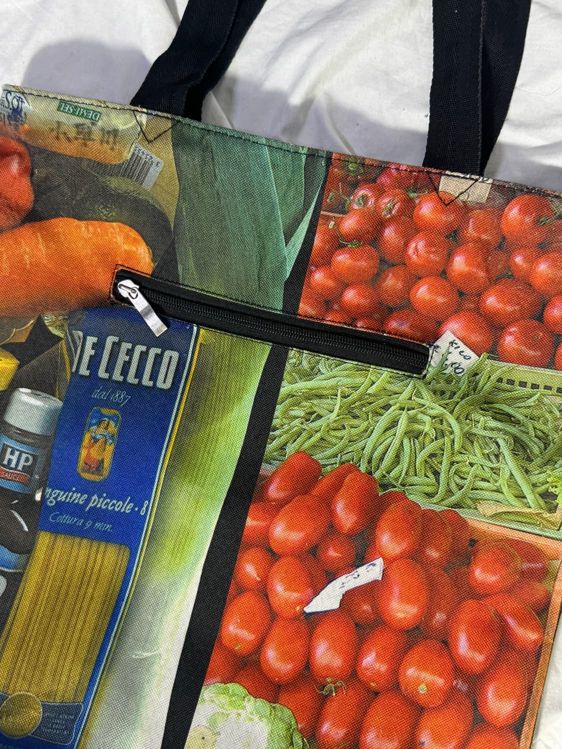 유럽 마켓 그래픽 캔버스 토트백 상품이미지4