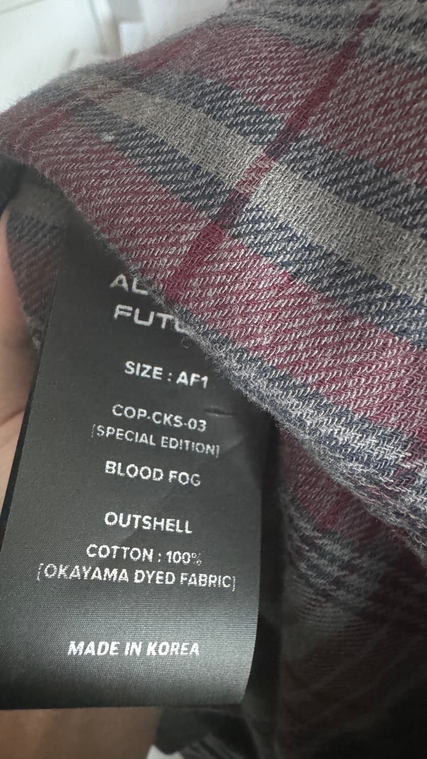 [AF1] 얼터드퓨처 COP-CKS-03 체크 셔츠 상품이미지3