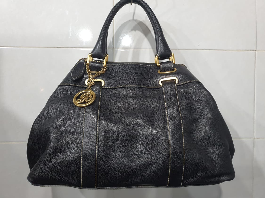 발리 블랙 가죽 토트백(정품) 상품이미지1