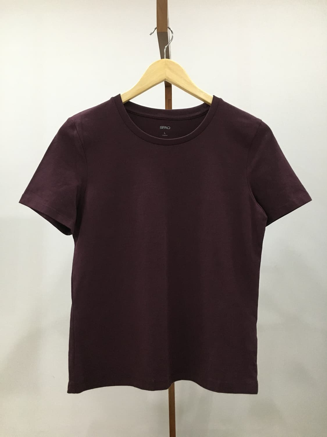 스파오 세미크롭 슬림 반팔티 상품이미지1