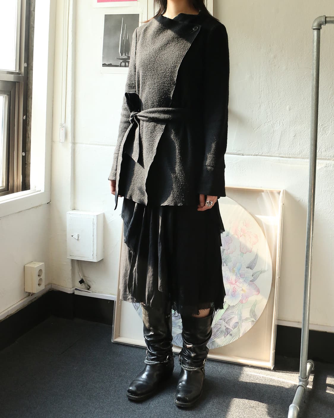 DKNY 사선 가디건 상품이미지2