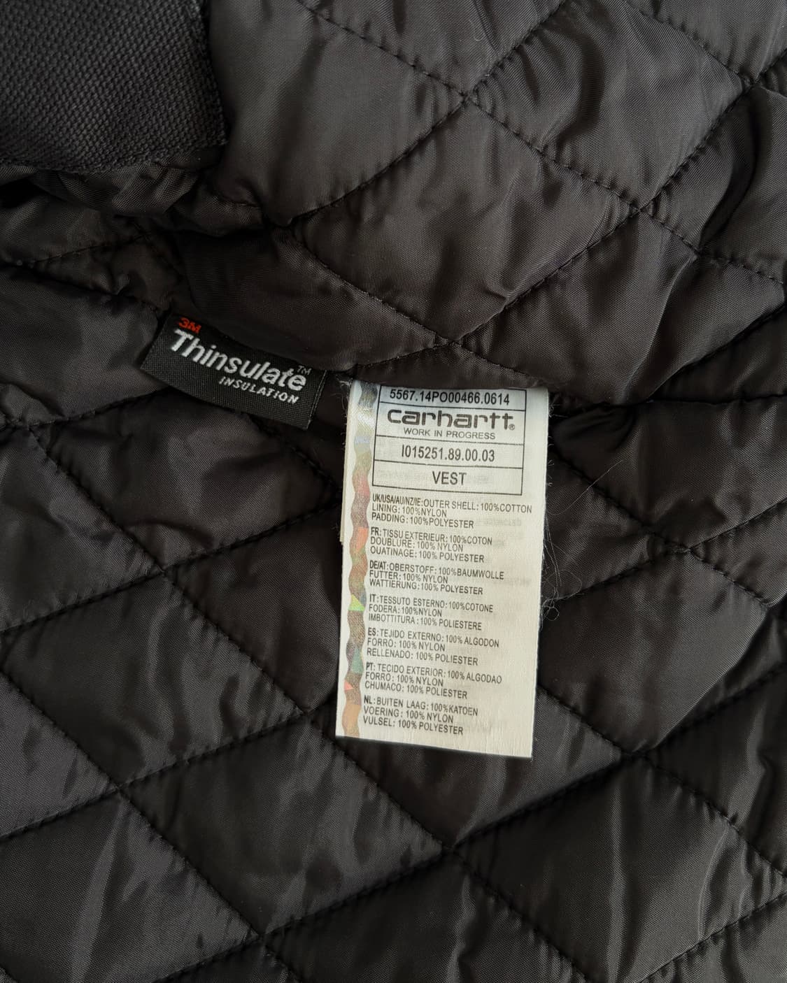 [M]칼하트 WIP 덕 캔버스 인슐레이티드 워크 베스트 상품이미지7