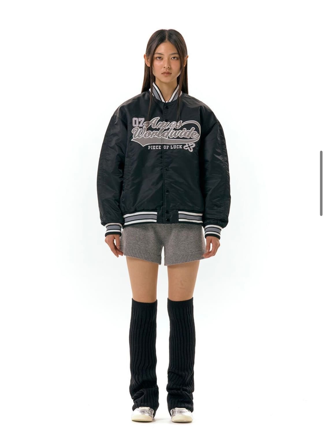 아메스월드와이드 나일론 스타디움 자켓 블랙 L 상품이미지4
