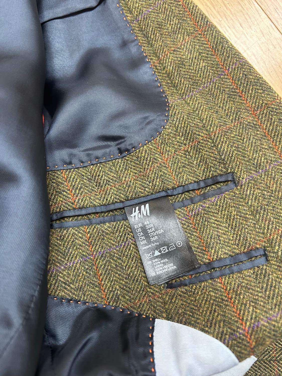 H&M 클래식 헤링본 자켓 상품이미지6