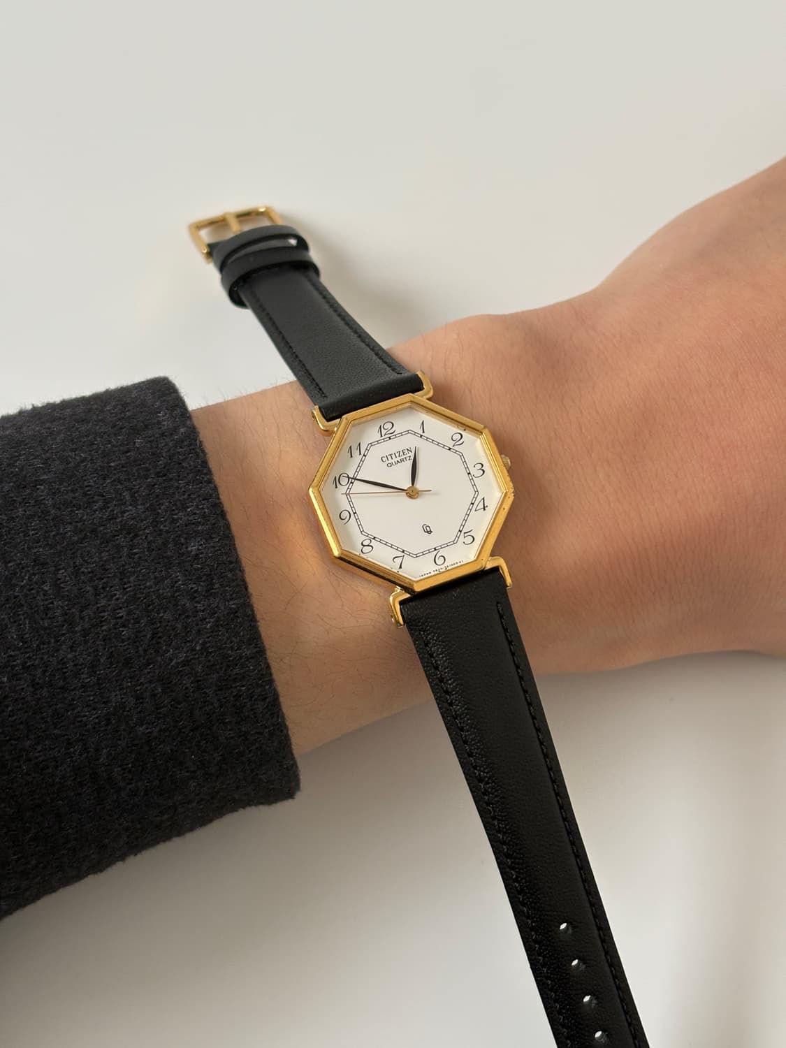 1980s CQ Gold Octagon Case Quartz  상품이미지8