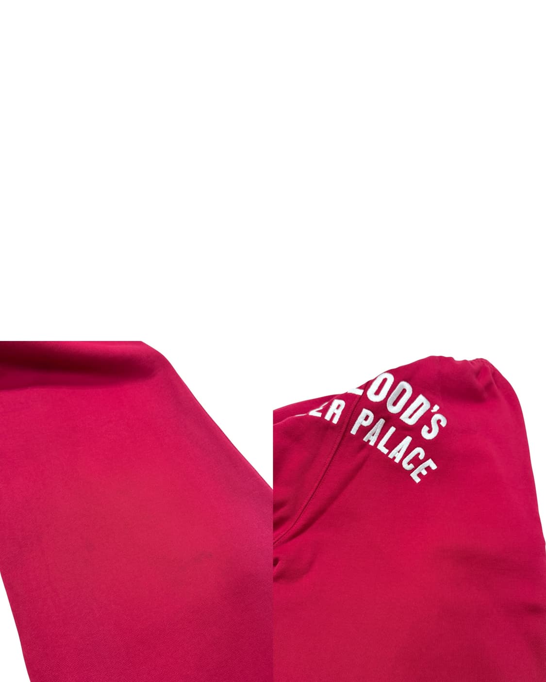 배드블러드 롤러 팰리스 크롭 후드집업 스트링 바지 셋업 세트 레드 S 상품이미지10