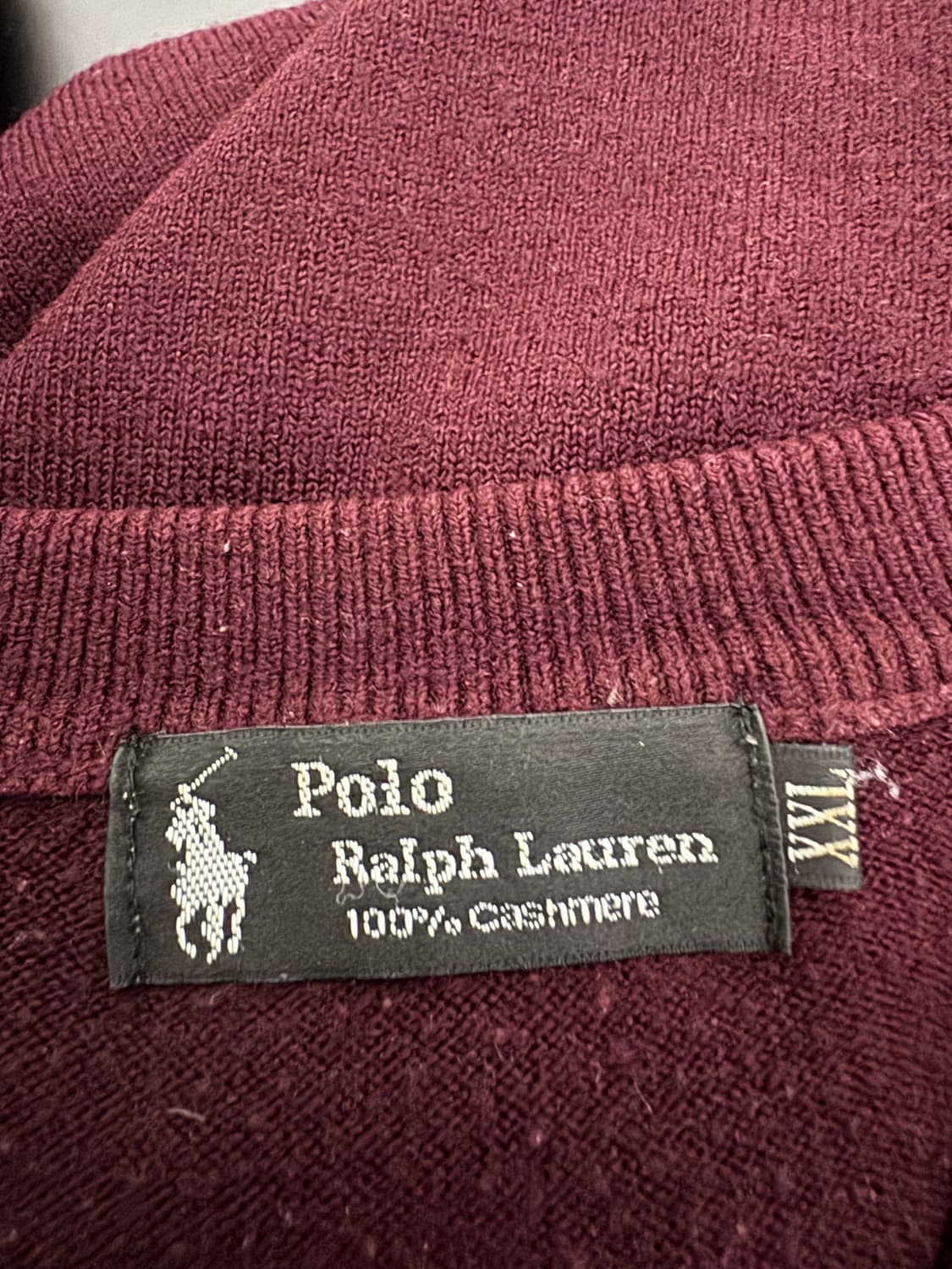 폴로 랄프로렌 커스텀 리메이크 캐시미어 100% 니트 상품이미지3