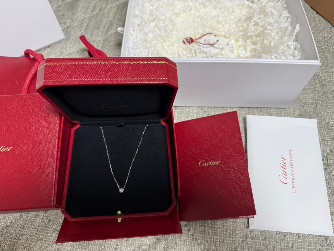까르띠에 다무르 다이아몬드 목걸이 화이트 골드 스몰 상품이미지3