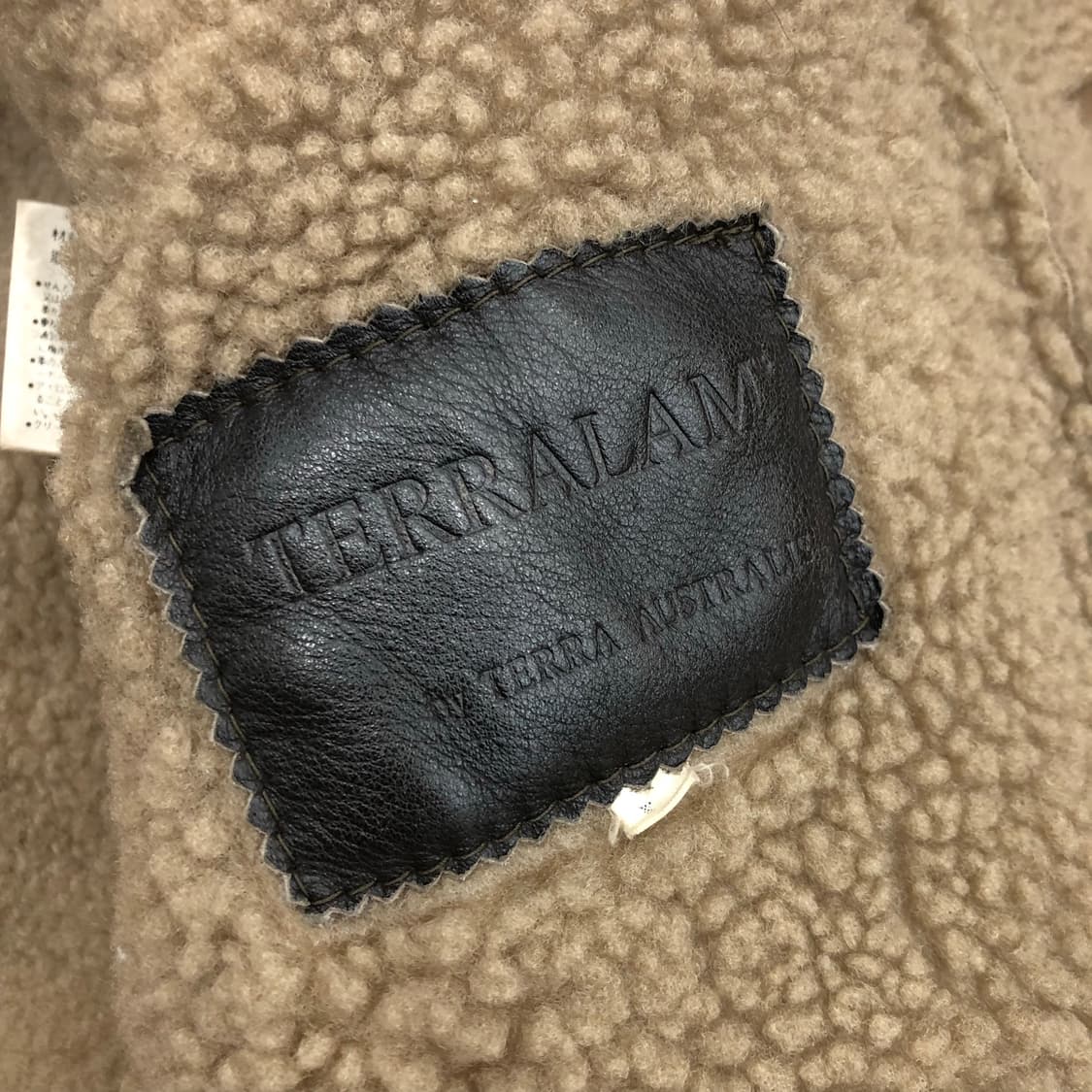 Terralam 빈티지 양가죽 양털 브라운 레더 가죽 무스탕 자켓 상품이미지6