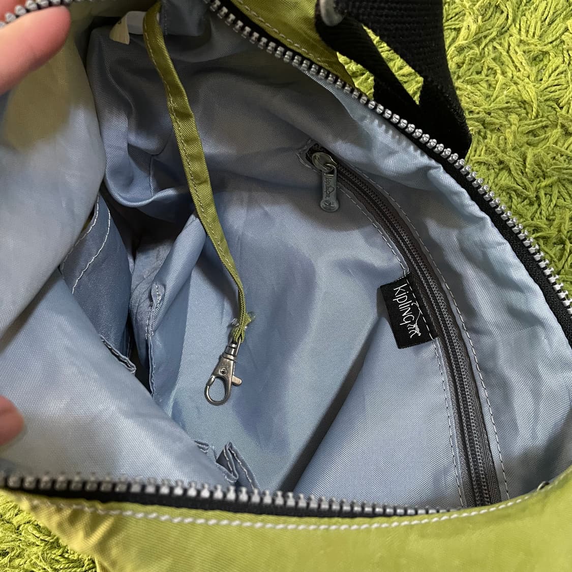 키플링 숄더백 연두색 상품이미지4