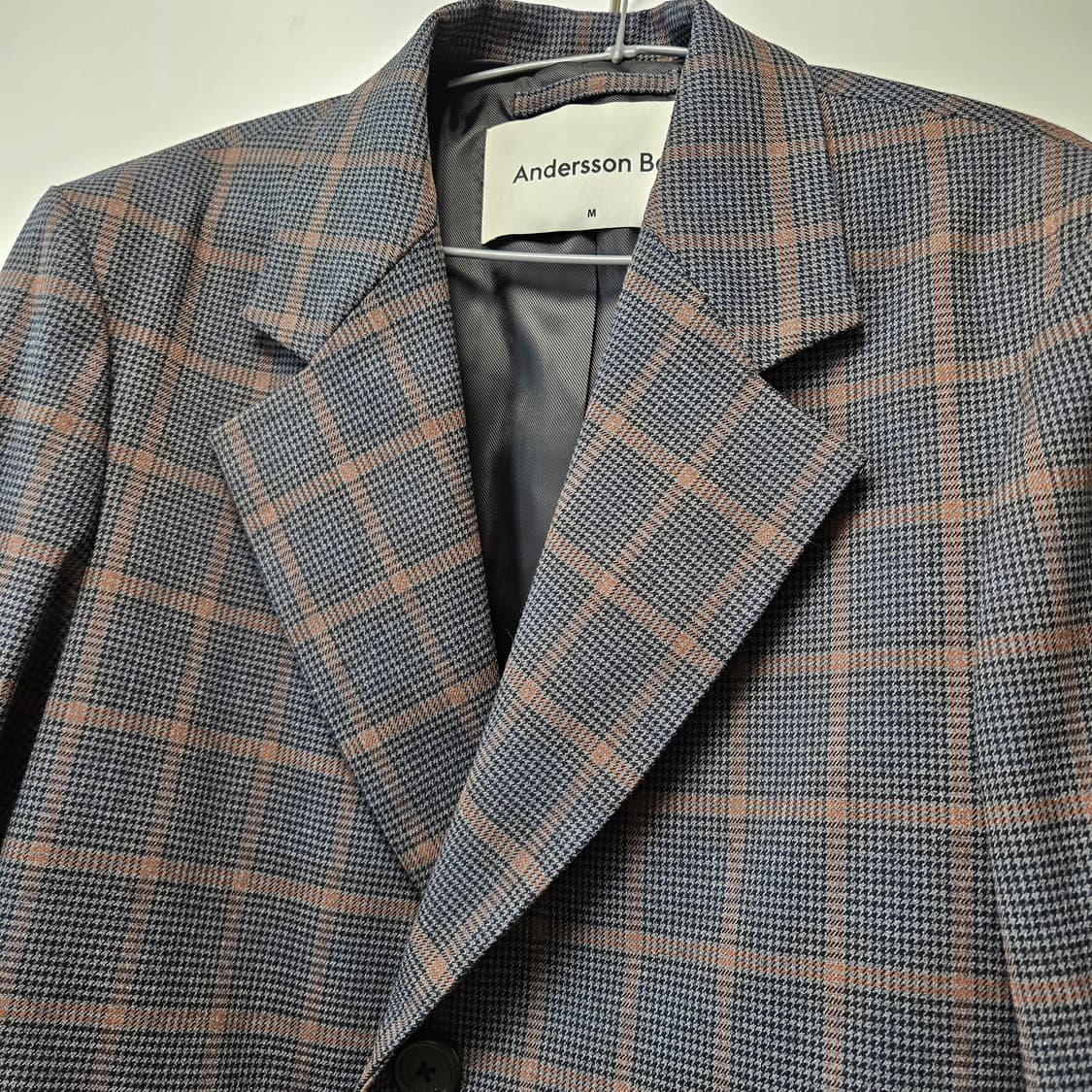 앤더슨벨 조셉 그레이 체크코트 M 상품이미지2