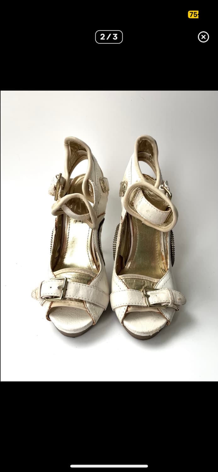 빈티지 버클 힐 구두 상품이미지2