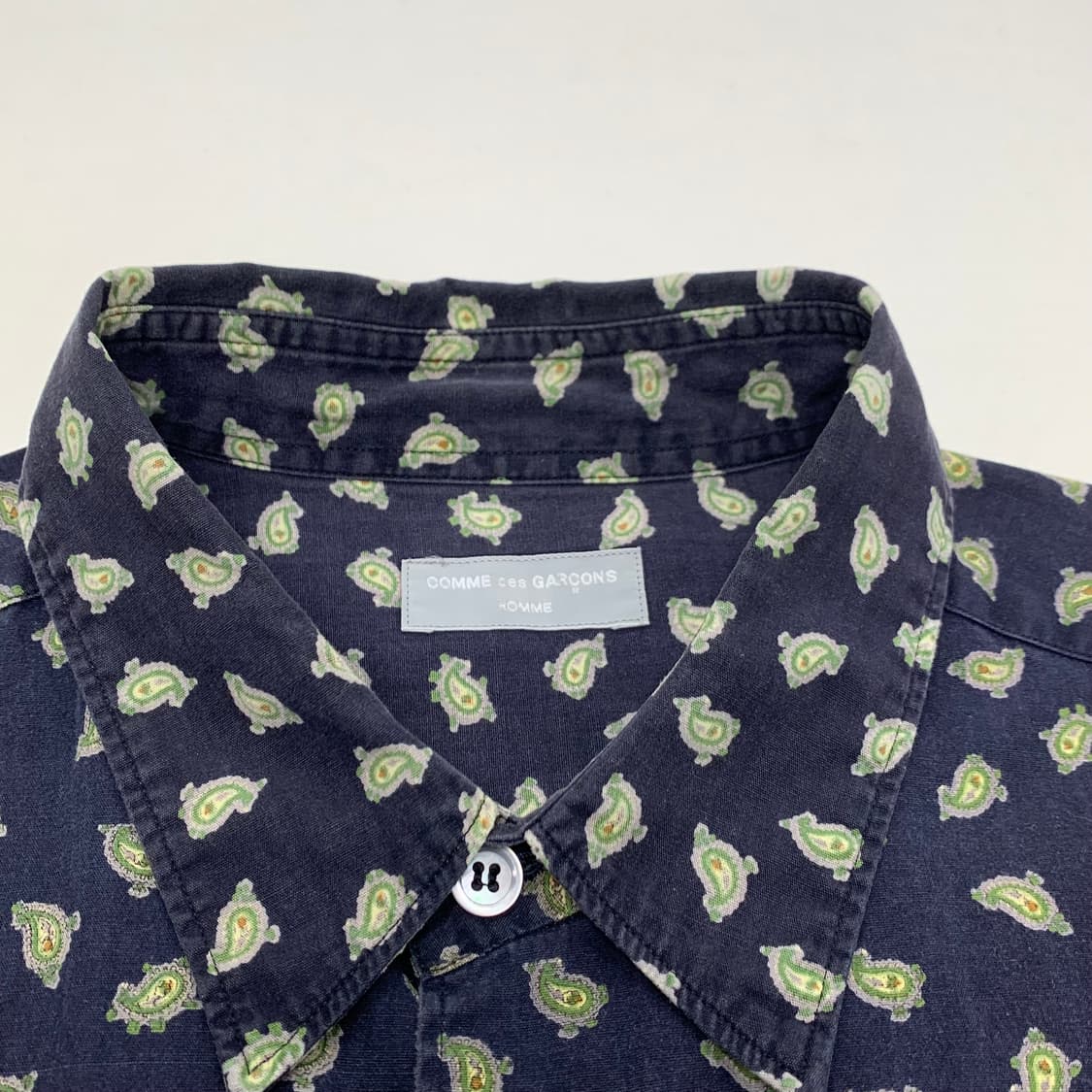 꼼데가르송 옴므 페이즐리 셔츠 남방 (M) 상품이미지3