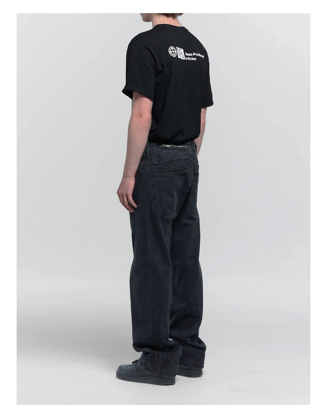 PLASTIC PRODUCT 플라스틱 프로덕트 드리프트 데님 팬츠 블랙 상품이미지2