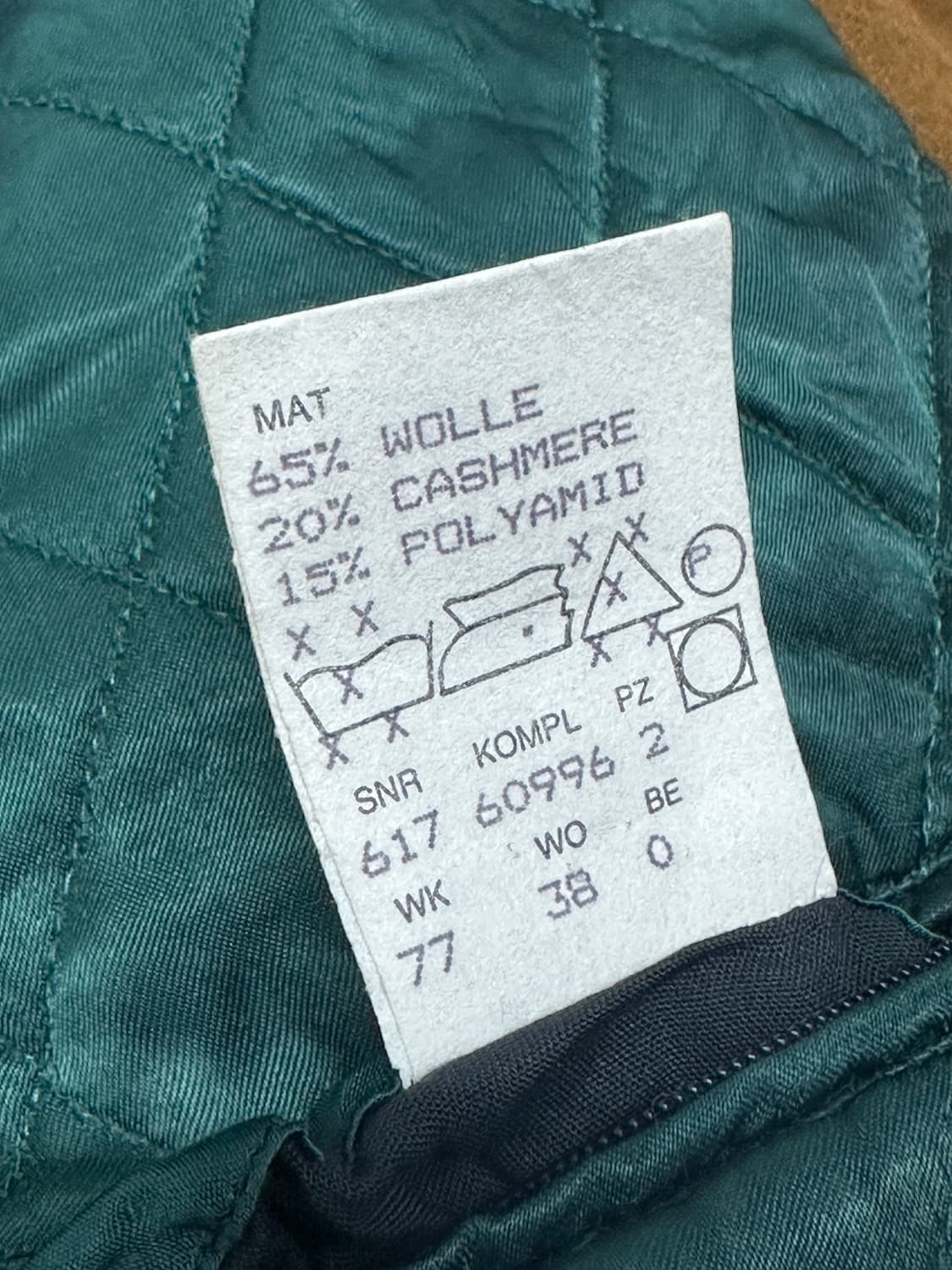 00s HUGO BOSS 캐시미어 봄버 자켓 XL 상품이미지9