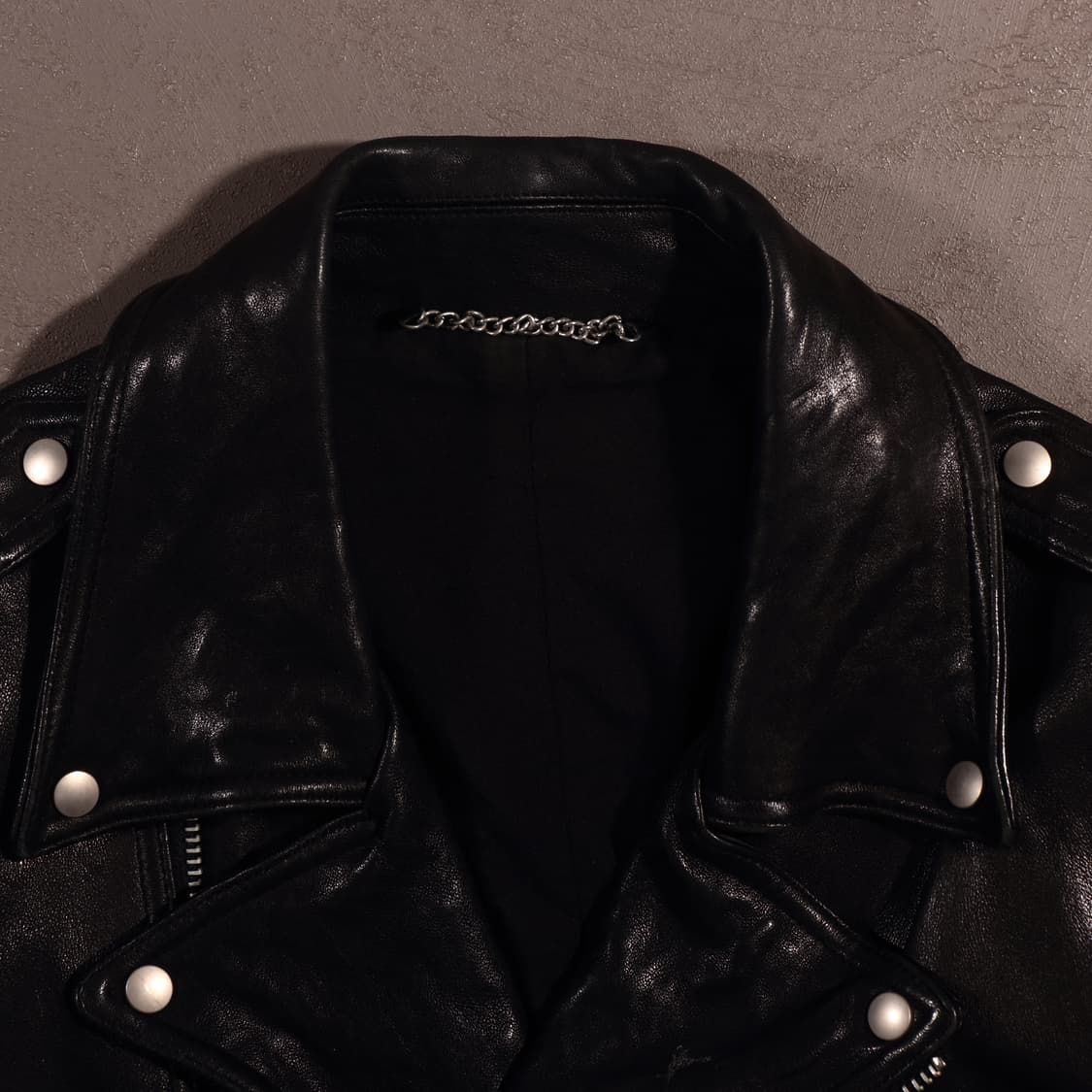 90s 빈티지 레더 라이더 자켓  상품이미지3