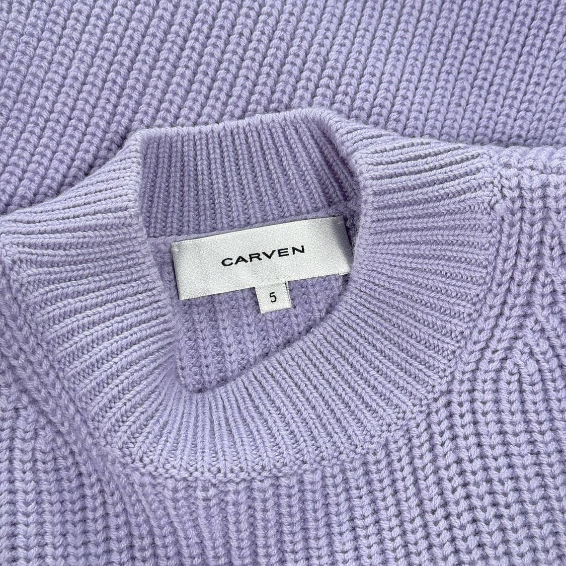 까르벵 리브드 슬릿 울 니트 탑 상품이미지3