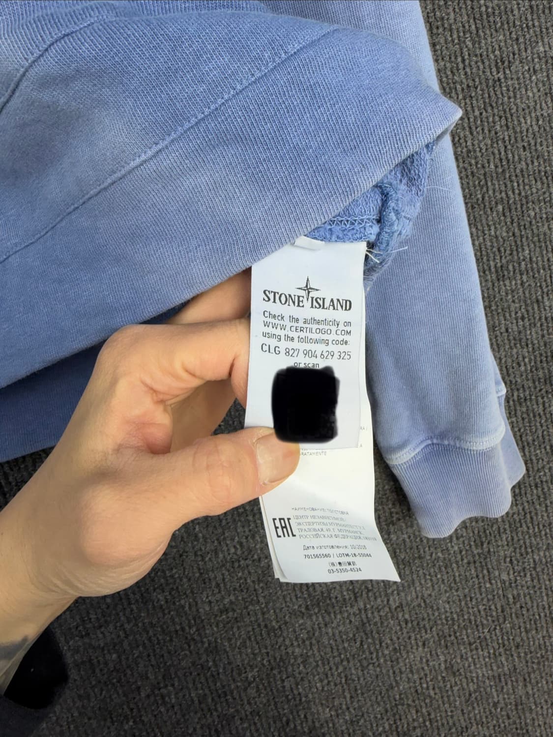 스톤아일랜드 가먼트다잉 와펜 맨투맨 상품이미지6