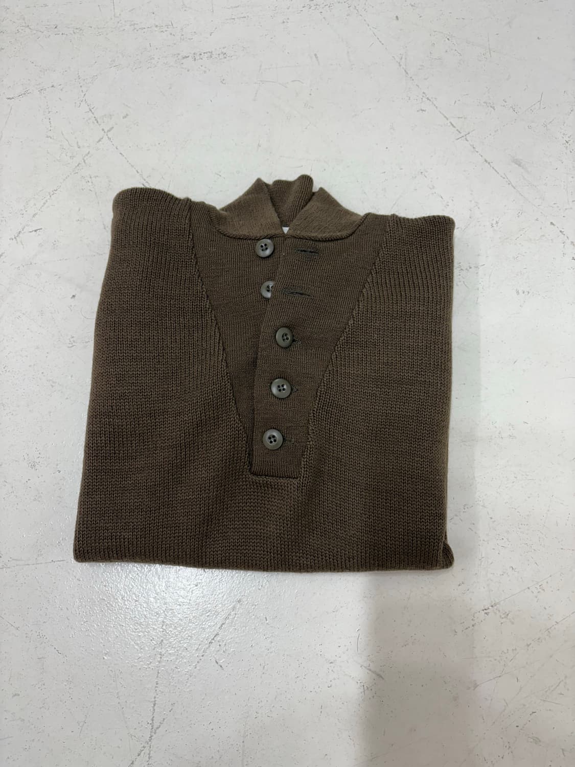 80‘s US Army 5 Button Wool Sweater 상품이미지5
