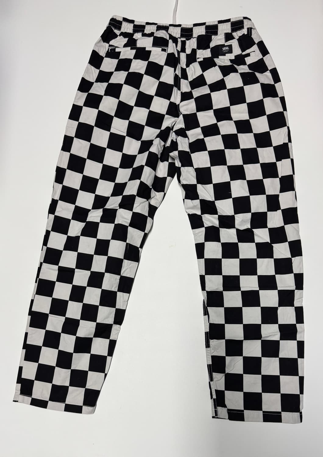 희귀매물!! 반스 vans 체커보드 밴딩 코튼팬츠 XL 상품이미지2