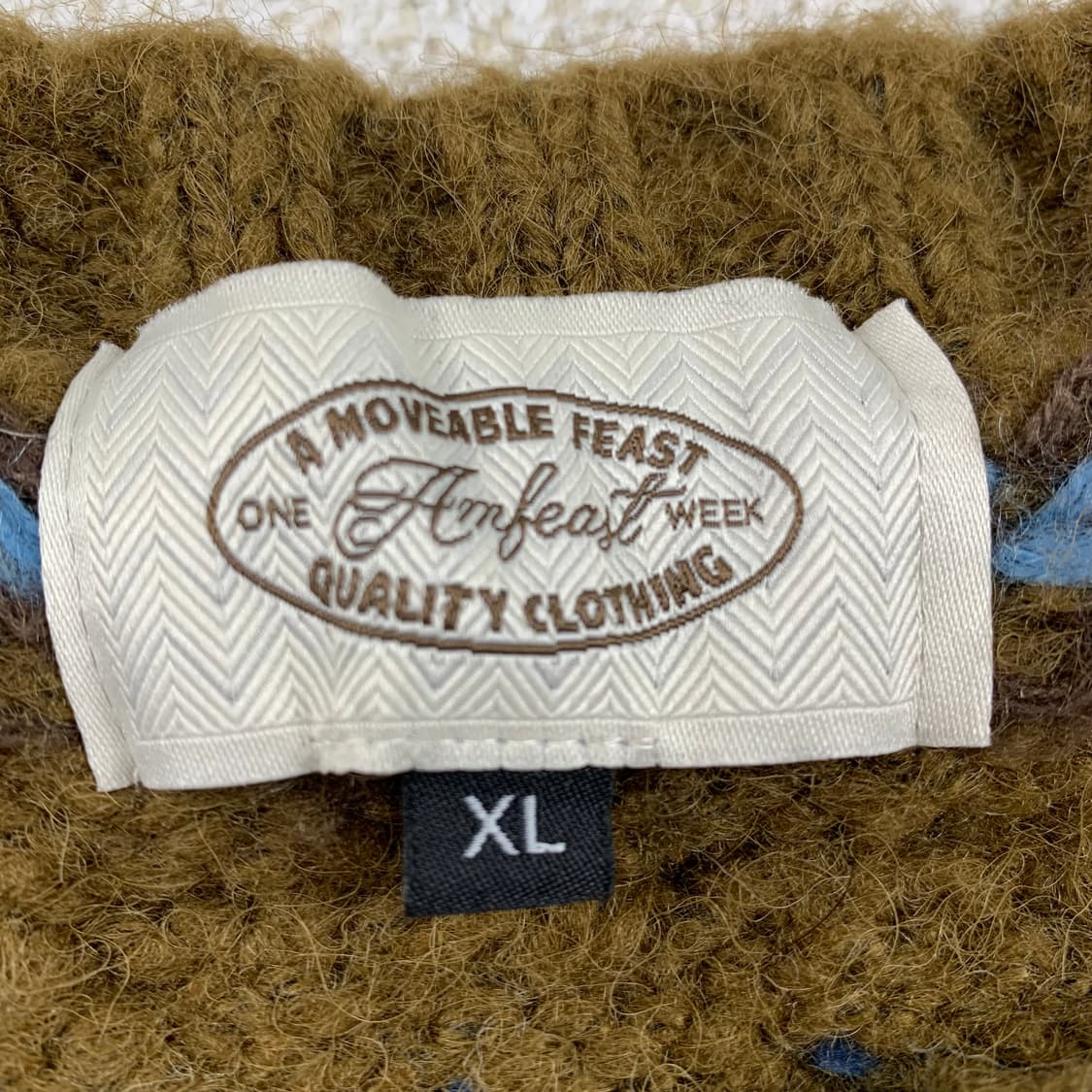 암피스트 그랜마 페어아일 스웨터 브라운 상품이미지5