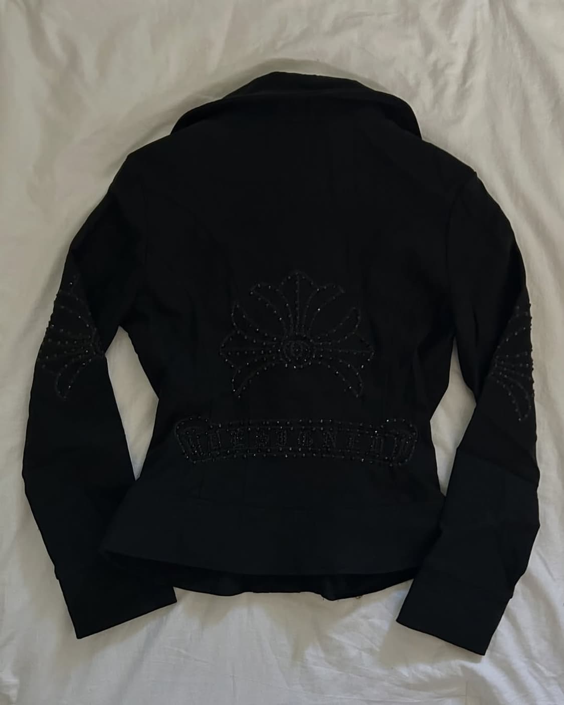 Black collar-detail jacket 상품이미지10