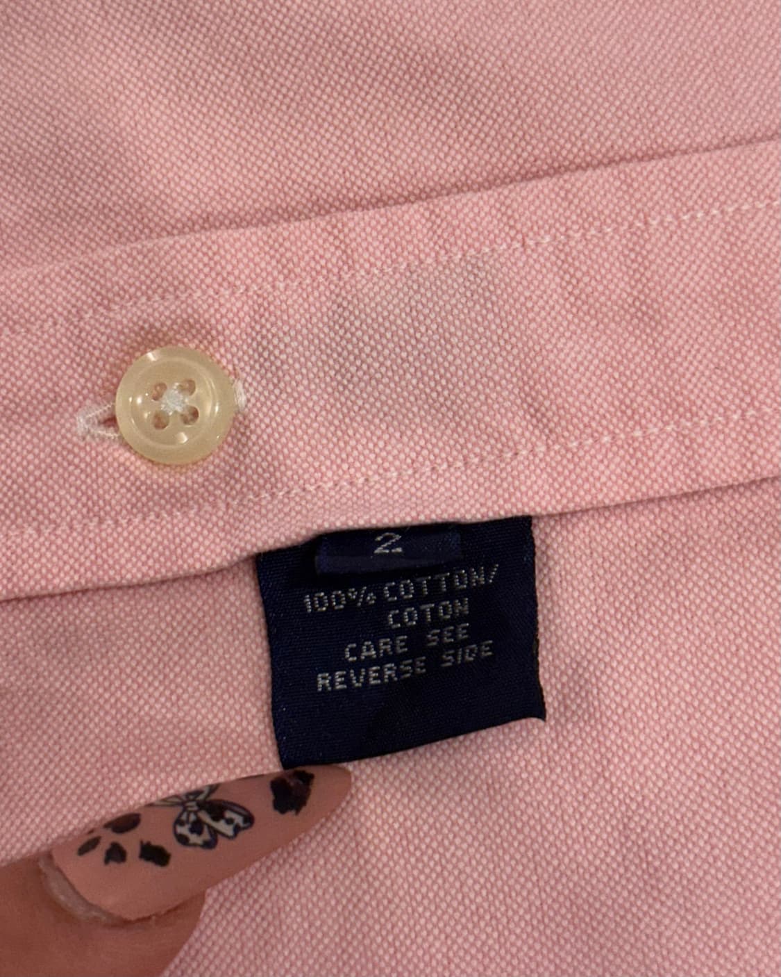 폴로 여성 핑크 솔리드 셔츠 상품이미지4