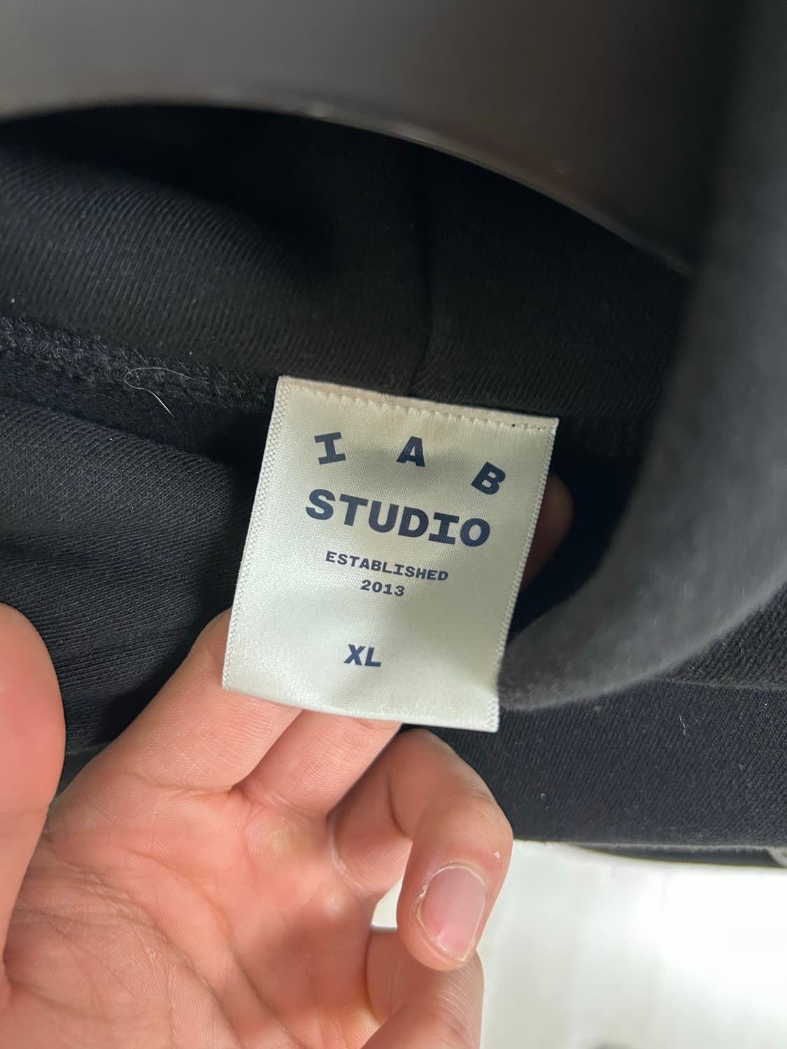 아이앱 블랙 기모후드 XL 상품이미지2