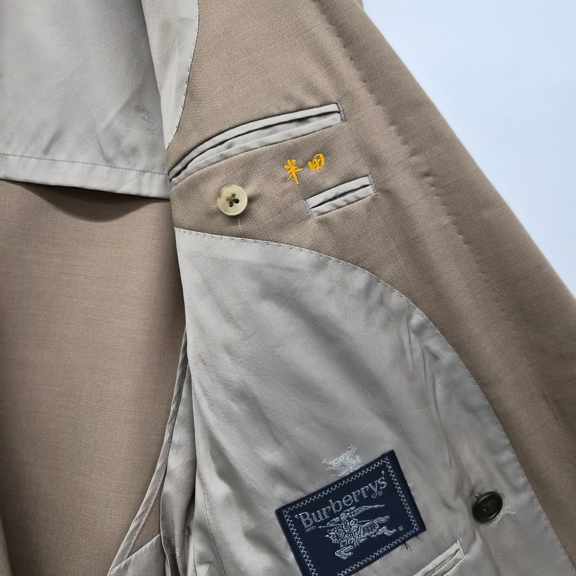 빈티지 버버리 더블 브레스트 블레이저 남녀공용 M 상품이미지6