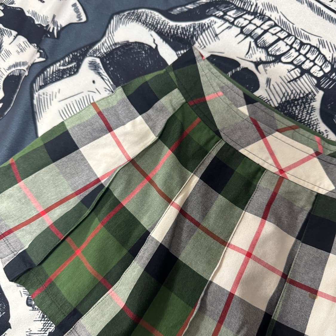 버버리 블루라벨  체크치마바지 38 사이즈 상품이미지3