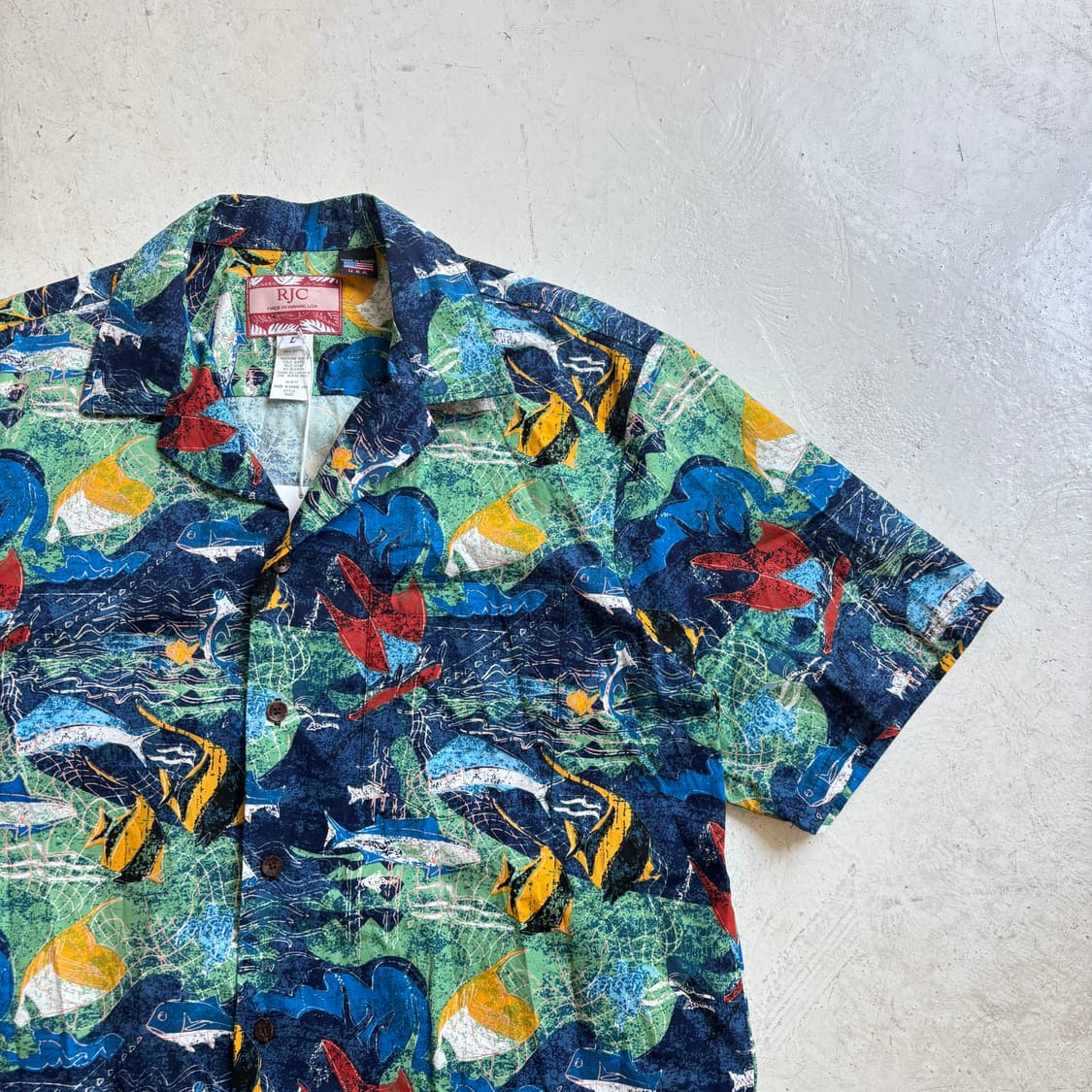 90s USA OG RJC 빈티지 하와이안 셔츠 L 상품이미지2