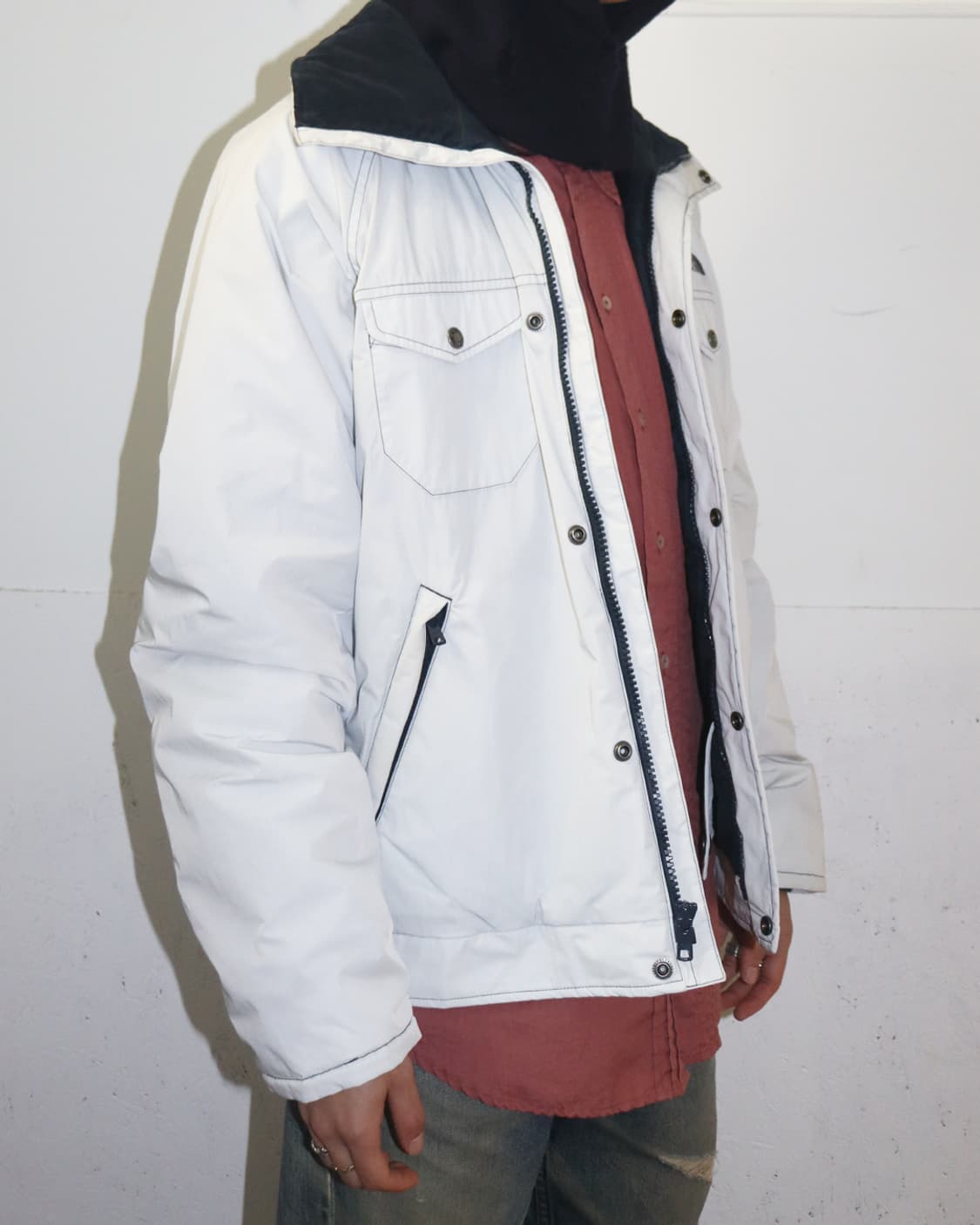 준야 와타나베 x 더 노스페이스 AD2018 화이트 집업 블루종 상품이미지3