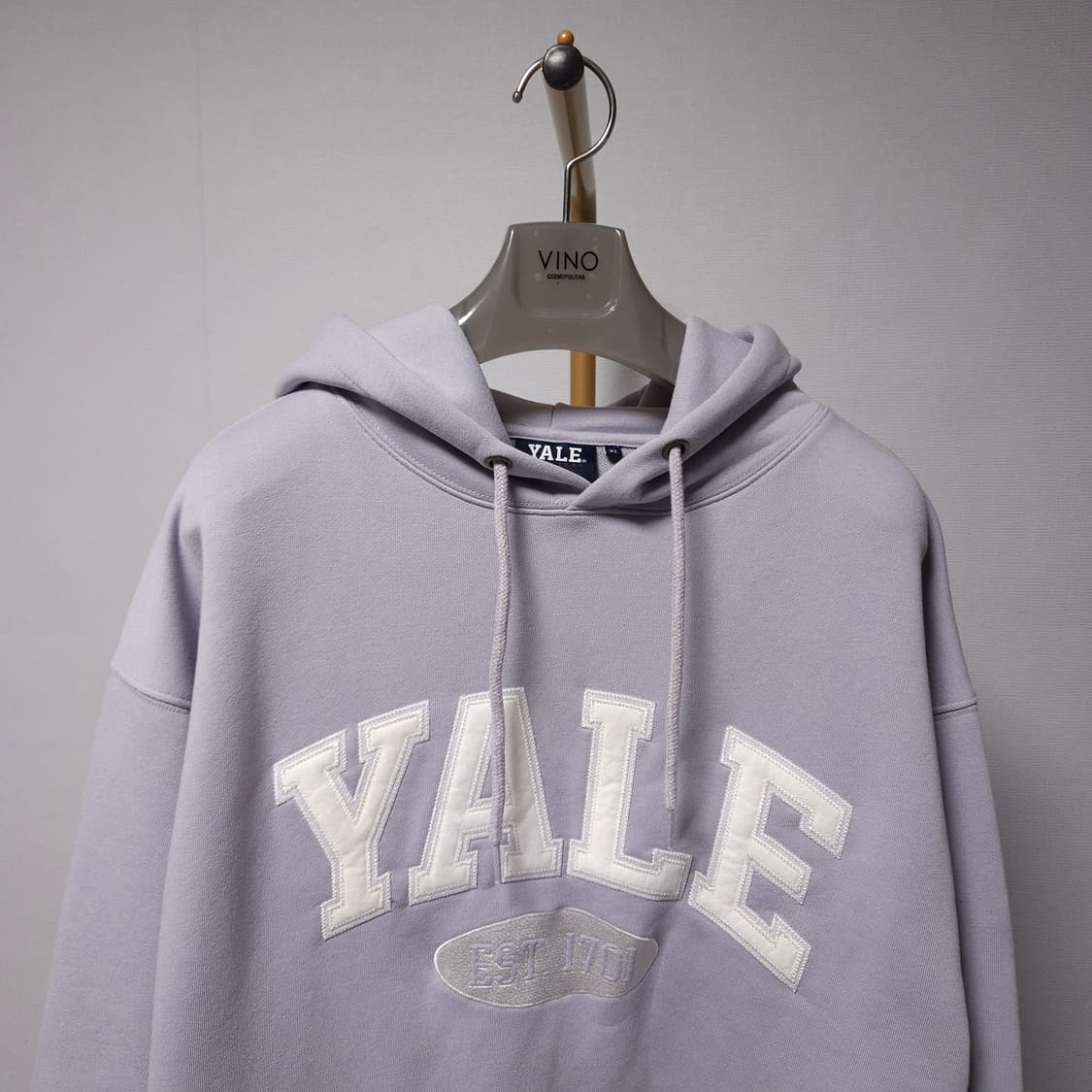 XL ) 예일 YALE 로고 후드티 퍼플 상품이미지2