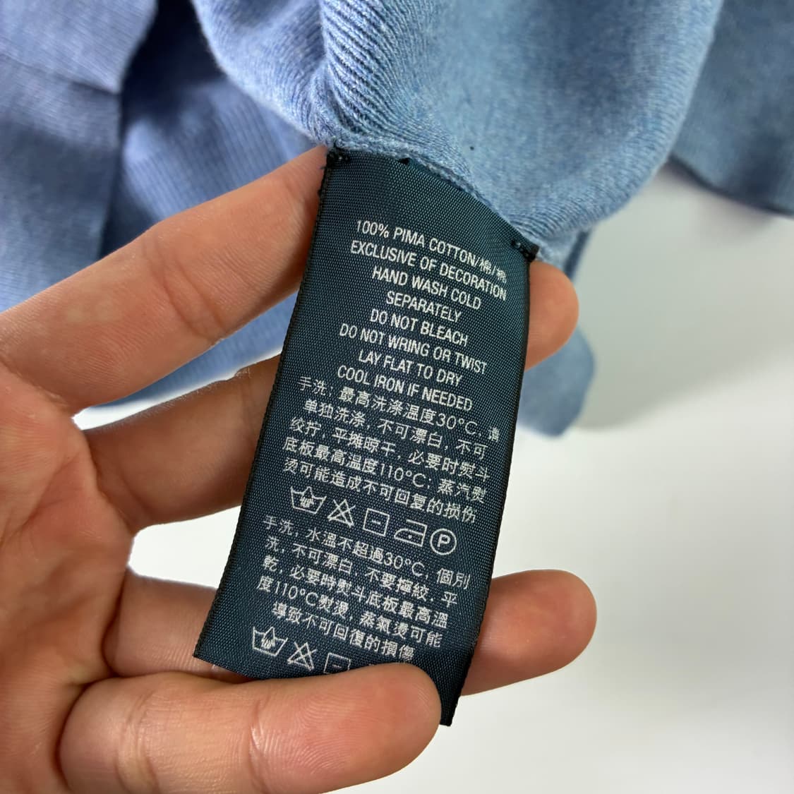 Polo  폴로 랄프로렌 자수 피마코튼 소라 브이넥 니트   상품이미지5