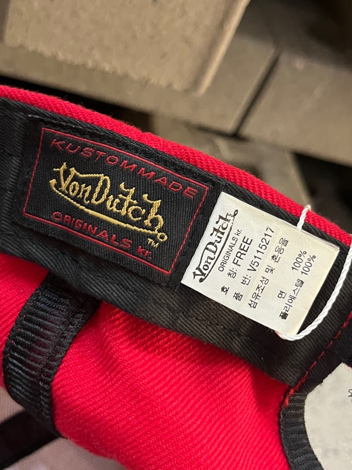 본 더치 그린 로고 레드 캡 상품이미지5