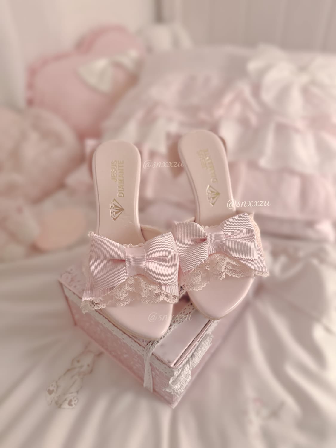 지저스디아망떼 핀터깔 핑크 구두힐 리즈리사 라떼갸루 히메카지 대장 빈티지 상품이미지5