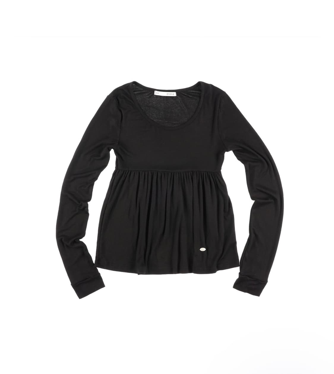 온스카 SILKY SCOOPNECK T (BLACK) 상품이미지2
