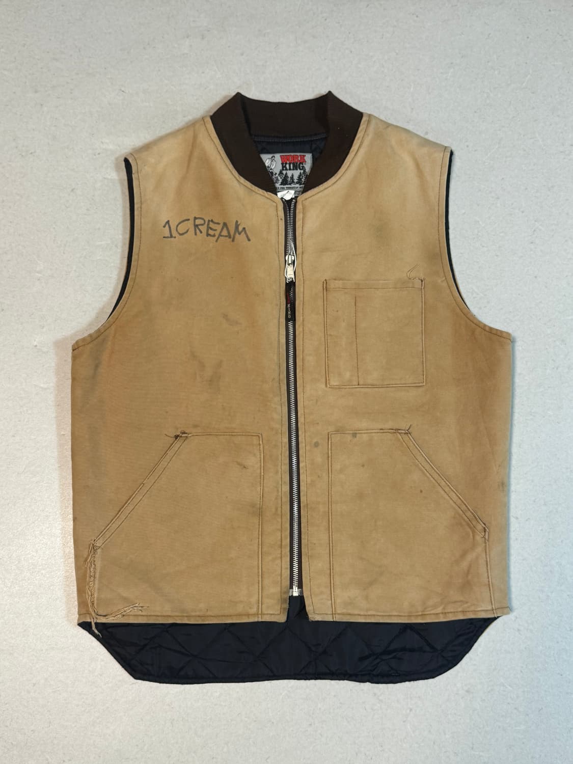 90s work king 칼하트 캔버스 distressed 조끼 베스트 상품이미지1
