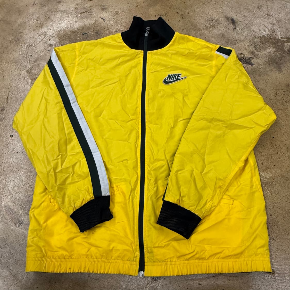 [정품/XL] 나이키 올드스쿨 바람막이 점퍼 그린 옐로우 점퍼 b18 상품이미지6
