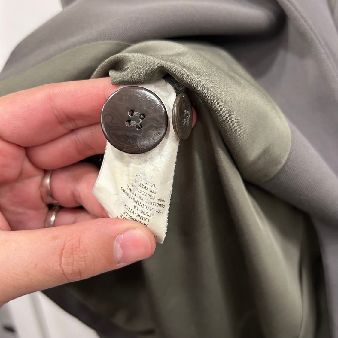 아르마니 콜레찌오니 원버튼 루즈핏 블레이져 상품이미지4